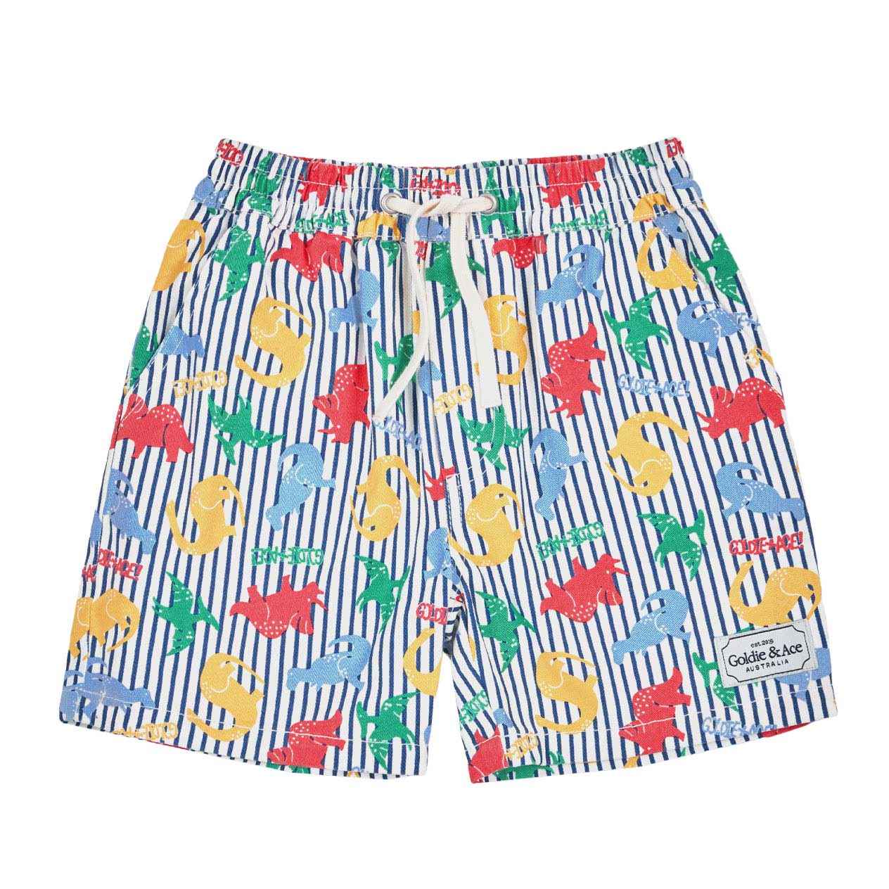Goldie + Ace Dino Print Classic Shorts 6M-2Y